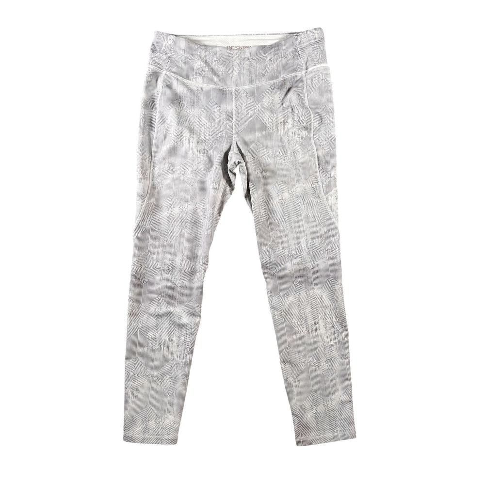 CALIA by Carrie Underwood Womens‎ Grey Geometric Leggings Size L